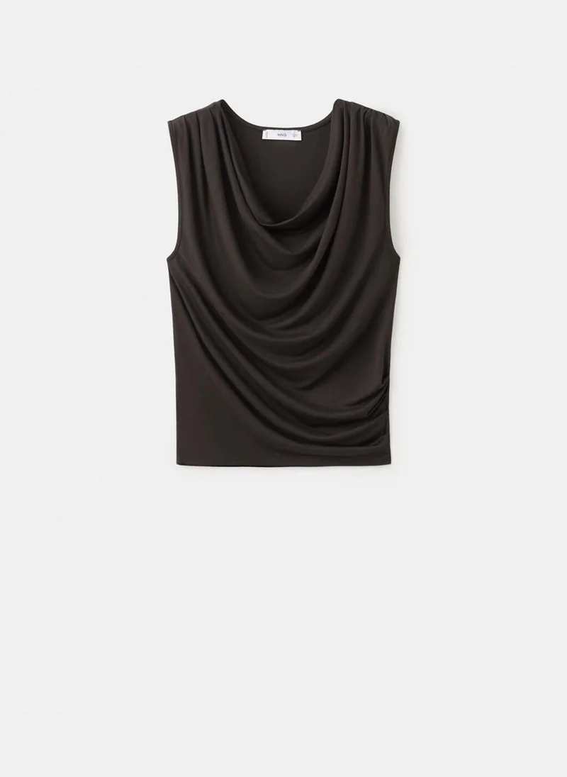 MANGO  Draped fitted t-shirt for Women | Best Price UAE