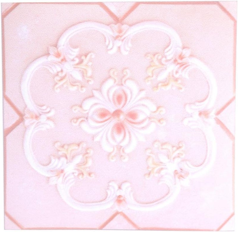 klarako Tile Stickers, 10Pcs Self Adhesive PVC Tile Floor Wall Stickers 3D Decal for Home Decor 12CM*12CM (# 04) - Image 2