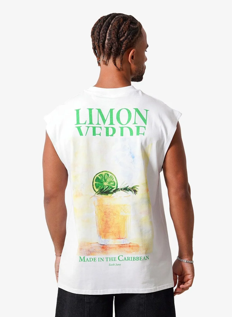 Sixth June Limon Relaxed Sleeveless Tee