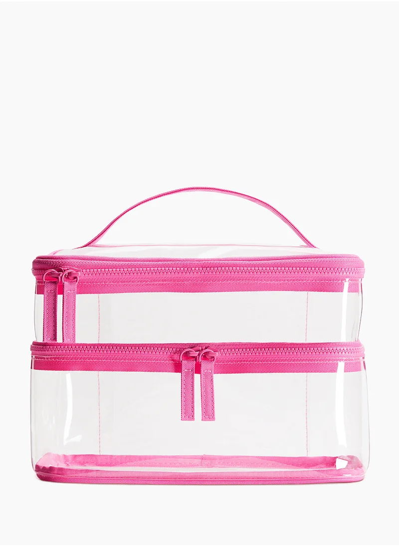 H&M Transparent Two-Tiered Wash Bag