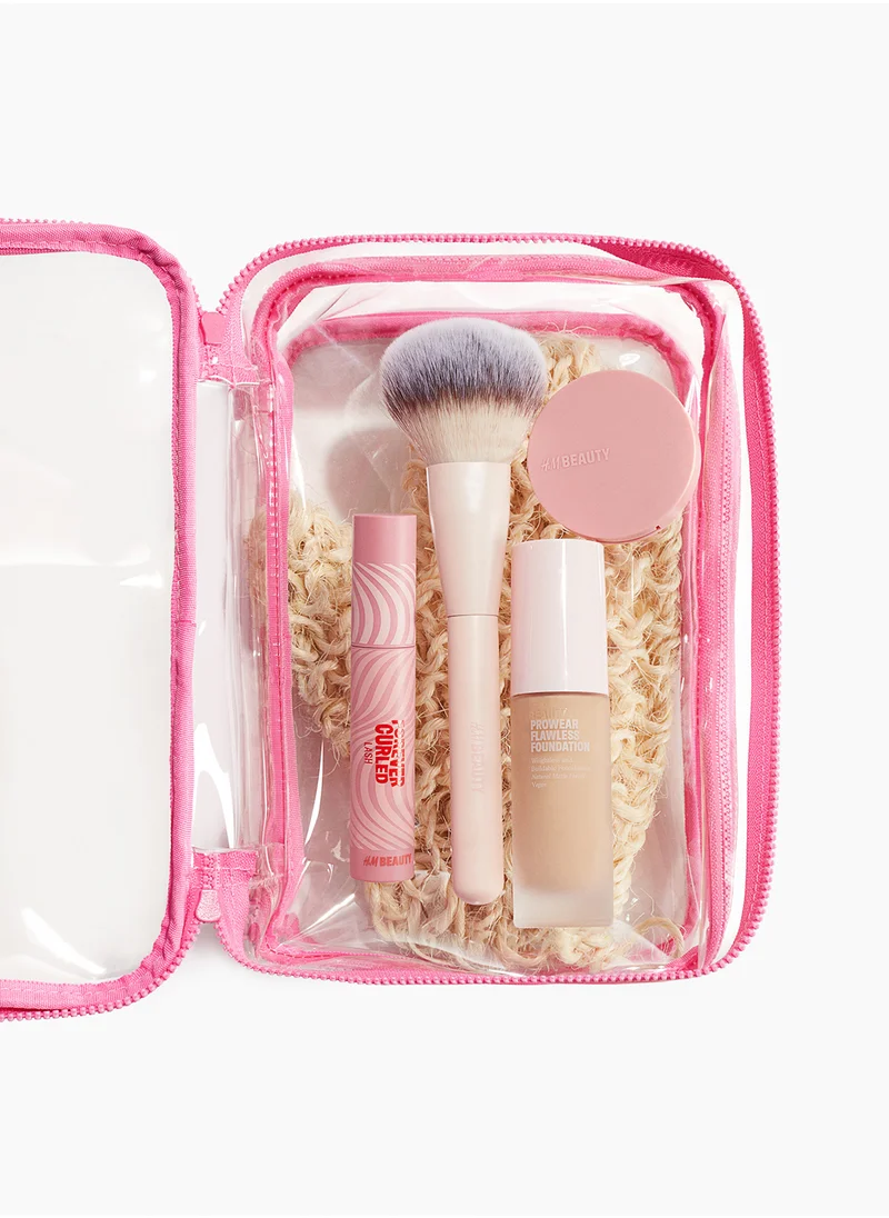 H&M Transparent Two-Tiered Wash Bag