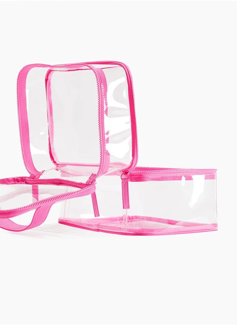 H&M Transparent Two-Tiered Wash Bag