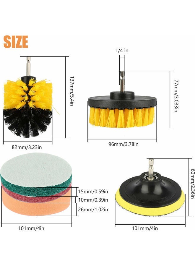 MUNTAQI 6-Piece Drill Brush Attachment Set Cleaning Kit - Image 5