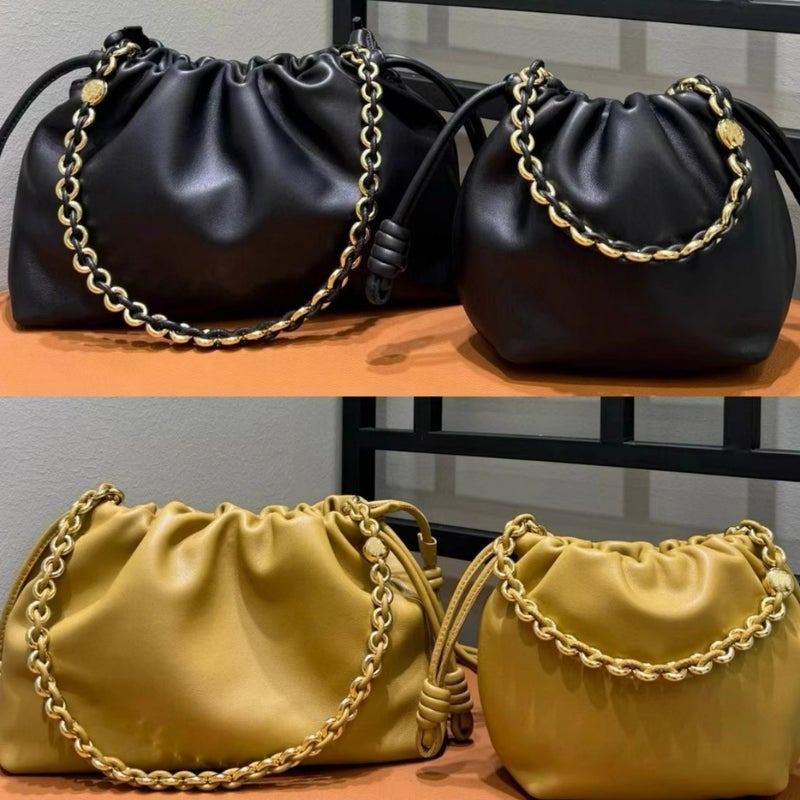 High Quality France Purchasing Luojia High Version Geometric Bag Large Capacity Leather Pillow Bag Cloud Bag - Image 5