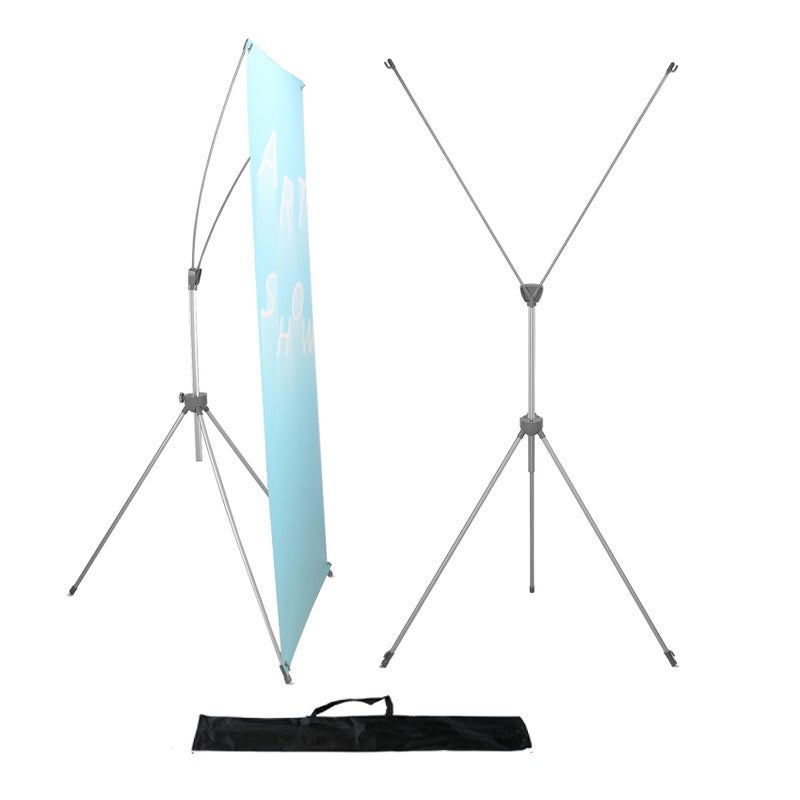 YDisplay X Banner Stand Adjustable Fit Banner Size from 23"X63" to 32"X78" Portable Oxford Bag for Trade Show Exhibition Market,1 Pack - Image 1