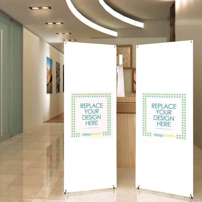 YDisplay X Banner Stand Adjustable Fit Banner Size from 23"X63" to 32"X78" Portable Oxford Bag for Trade Show Exhibition Market,1 Pack - Image 3