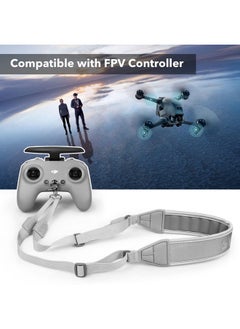 SYMIK Remote Controller Lanyard For Dji Fpv/Avata/2, Phantom 4/3, Inspire Fpv Remote Controller 3/2, Bracket, Adjustable Neck Strap/Shoulder Strap W/Comfortable Eva Padding; Adjusts From 21'' To 28''  - Image 3