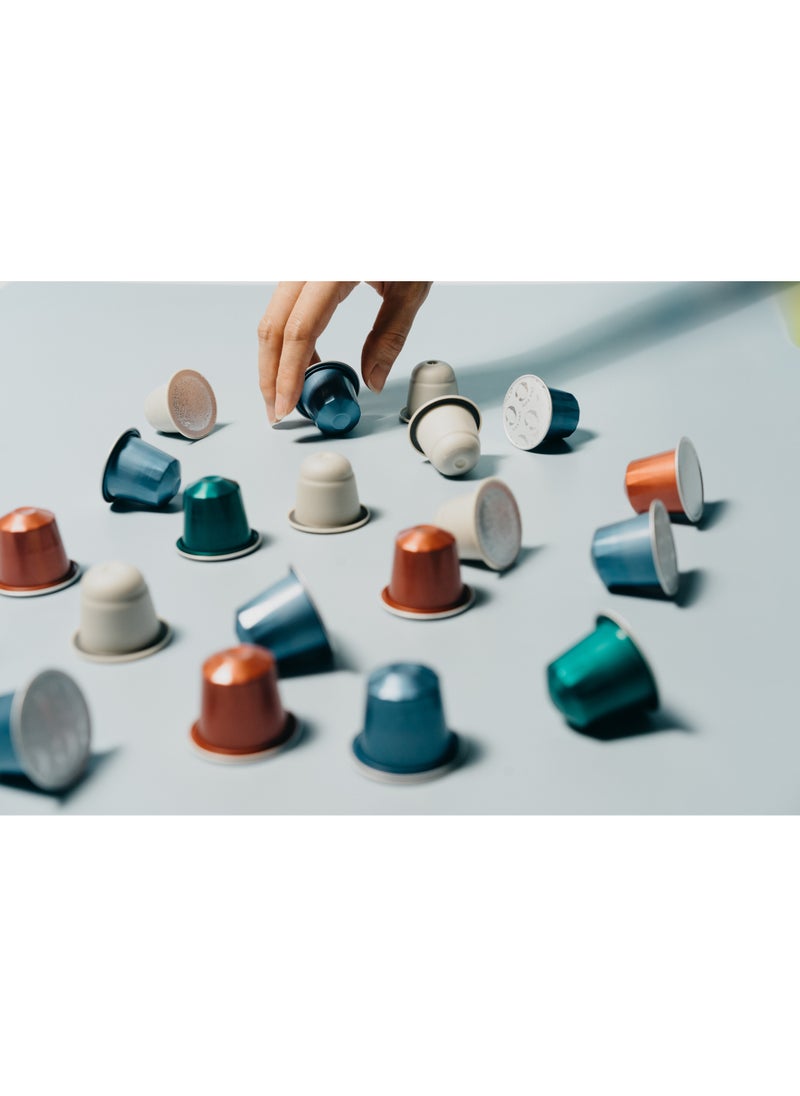 MORNING - Capsule Coffee Machine, Built-in recipes, Adjustable - brew temperature, pressure profiles and the water-to-coffee ratio, Compatible with Nespresso® Original Line Capsules - White - Image 1