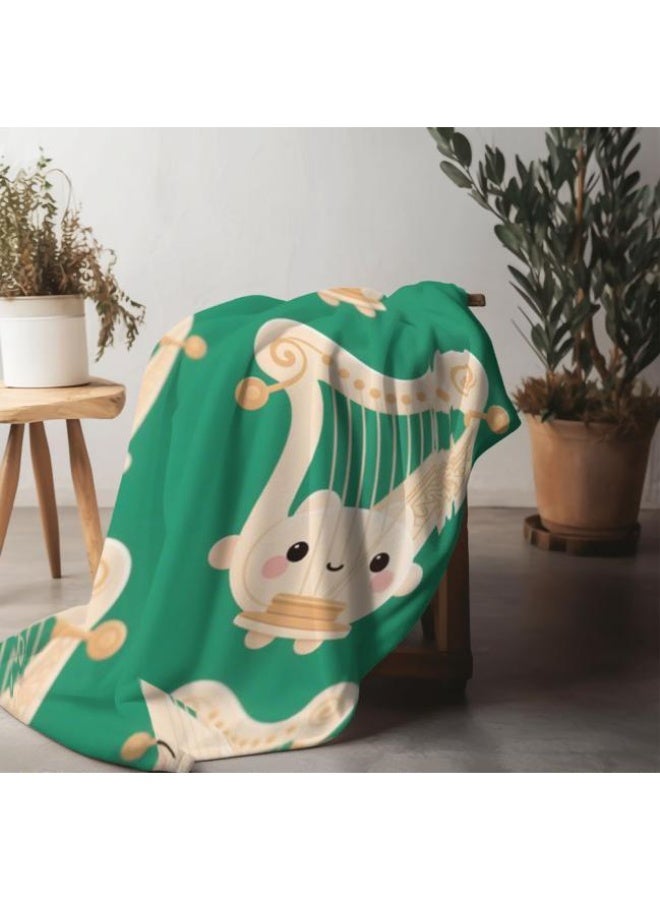 عام بطانية رقيقة من الفانيلا الكرتونية للأطفال والرضع (دافئة ومريحة، ومناسبة للنوم والألعاب) 70 سم * 100 سم - Image 4