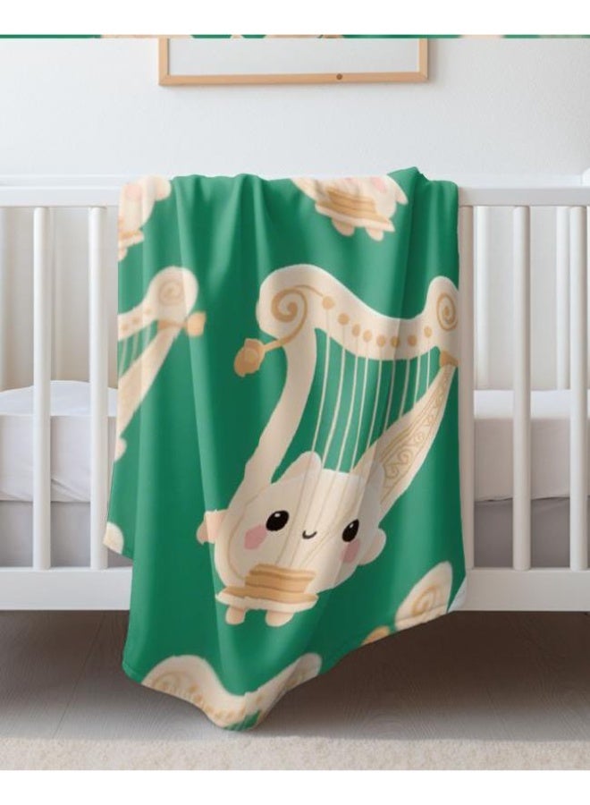 عام بطانية رقيقة من الفانيلا الكرتونية للأطفال والرضع (دافئة ومريحة، ومناسبة للنوم والألعاب) 70 سم * 100 سم - Image 2