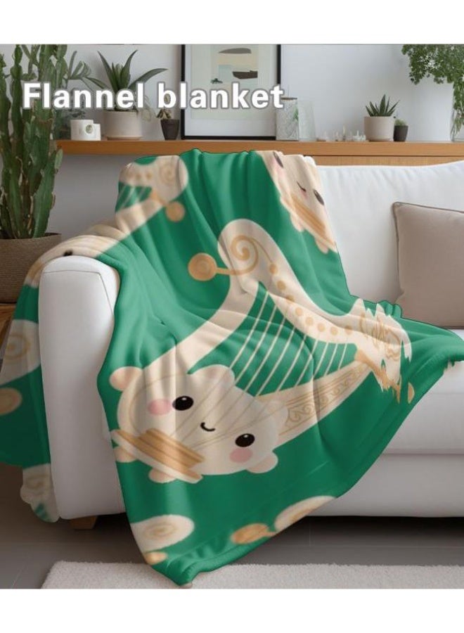 عام بطانية رقيقة من الفانيلا الكرتونية للأطفال والرضع (دافئة ومريحة، ومناسبة للنوم والألعاب) 70 سم * 100 سم - Image 3