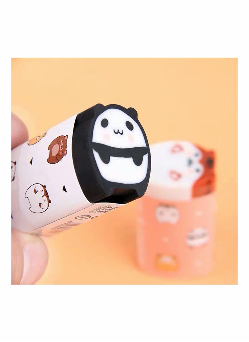 Excefore Animal Pencil Erasers Cylindrical Shaped Erasers  - Image 5