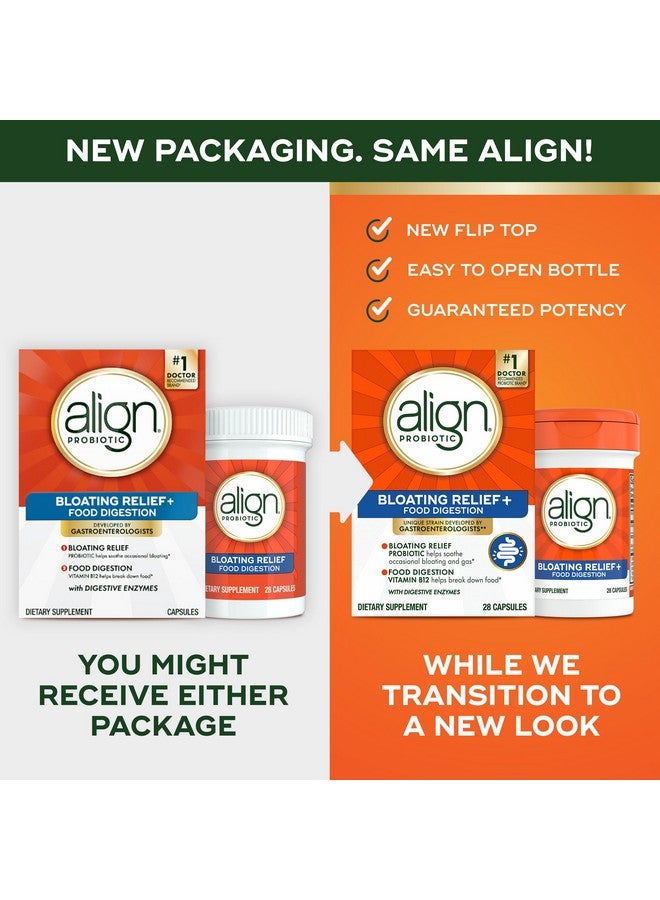 Align ألين بروبيوتيك لتخفيف الانتفاخ + هضم الطعام، بروبيوتيك للنساء والرجال، يعزز الصحة الهضمية ويساعد في دعم عملية التمثيل الغذائي للطعام*، 28 كبسولة (قد يختلف التعبئة)  - Image 3