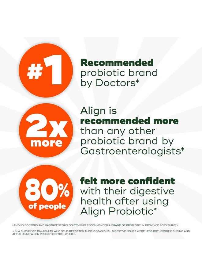 Align ألين بروبيوتيك لتخفيف الانتفاخ + هضم الطعام، بروبيوتيك للنساء والرجال، يعزز الصحة الهضمية ويساعد في دعم عملية التمثيل الغذائي للطعام*، 28 كبسولة (قد يختلف التعبئة)  - Image 5