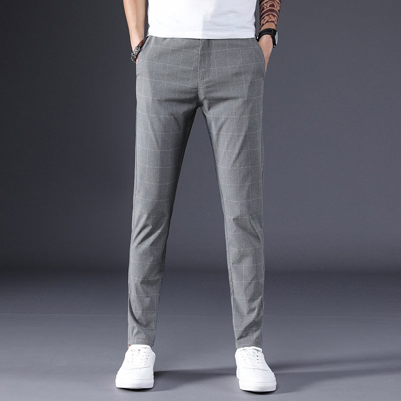 2020 British Style Pendant Casual Ankle-Length Pants Korean Style Foot Suit Pants - Image 2