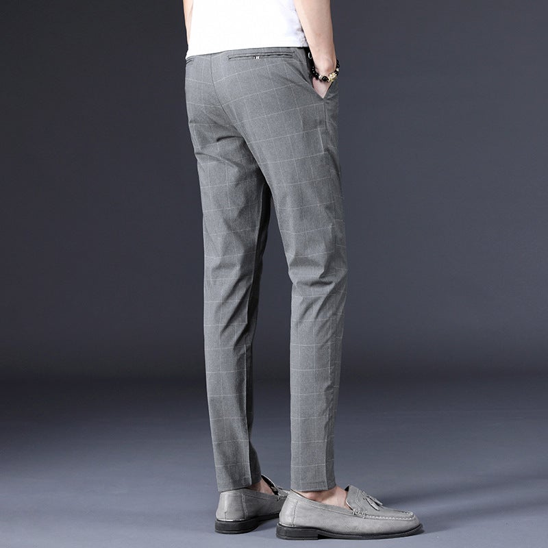 2020 British Style Pendant Casual Ankle-Length Pants Korean Style Foot Suit Pants - Image 4