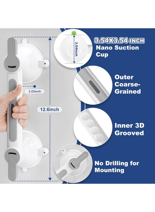 Heavy Duty Suction Cup Grab Bar for Seniors – Non-Slip Bathroom Handrail for Shower, Bath, Toilet and Stairs up to 200KG Support - Image 1