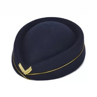 New Wool Beret Fashion Cap for Women Navy blue