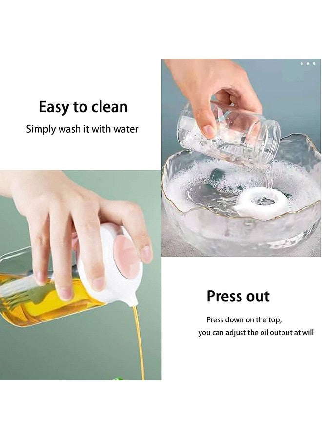 STARKENDY® Oil Dispenser Bottle | Oil Dispenser with Silicone Oil Brush | Wide Opening Oil Bottle | 230 ml Oil Container for Cooking, Baking, BBQ, Marinating (Pack of 2) - Image 3