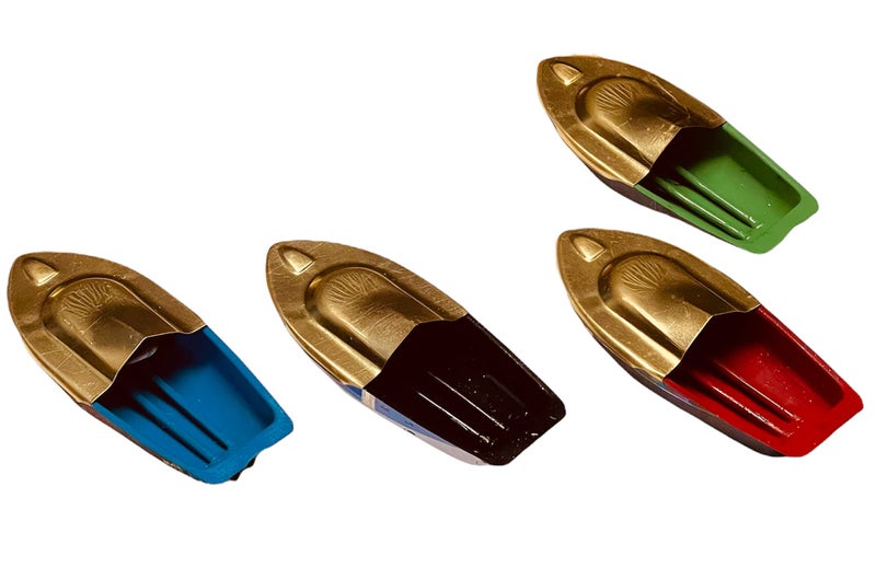 KRIWIN Tin Fun Steam Powered Tin Toy Boat Nav Pop Put Putt Candle Fuel Flame with Dropper - Set of 4 Multi - Image 5