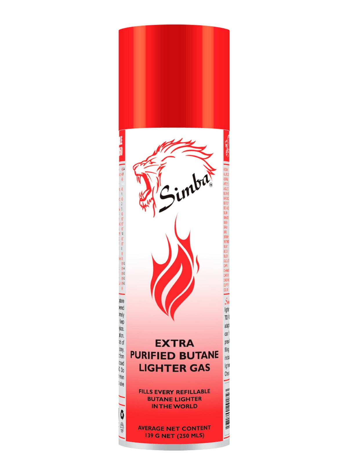 Simba Extra Purified Butane Lighter Gas 250ml | Best Price UAE | Dubai ...
