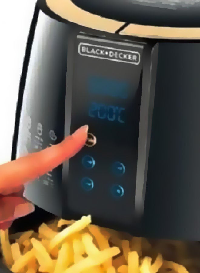 BLACK+DECKER Aerofry Digital Air Fryer 4 L 1500 W AF400 Black/Gold - Image 5