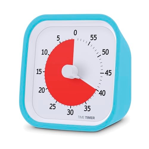 Time Timer Soft Silicone Removable Cover — Compatible with MOD Visual Timer — For Classroom Learning, Elementary Teachers Desk Clock, Homeschool Study Tool and Office Meetings (Sky Blue) - Image 2