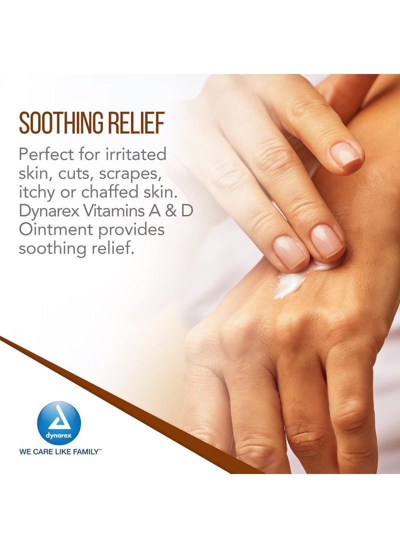 Dynarex Dynarex Vitamins A  D Ointment Ointment with Vitamin A and Vitamin D Skin Protectant for Diaper Rash and Discomfort White 15 oz Jar  - Image 5