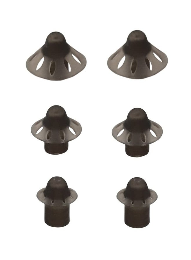 AroneMom Phonak Compatible Hearing Aid Domes Open Smokey Small Medium Large Assorted Set - Image 1