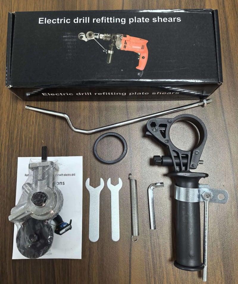 2-in-1 Manual Drilling and Shearing Pliers - for Universal Sheet Metal Cutting