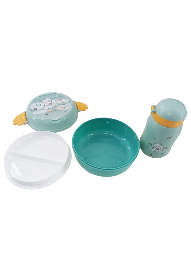 DRAMA HOME Lunch box and water bottle with snack box in multiple colors - Image 3