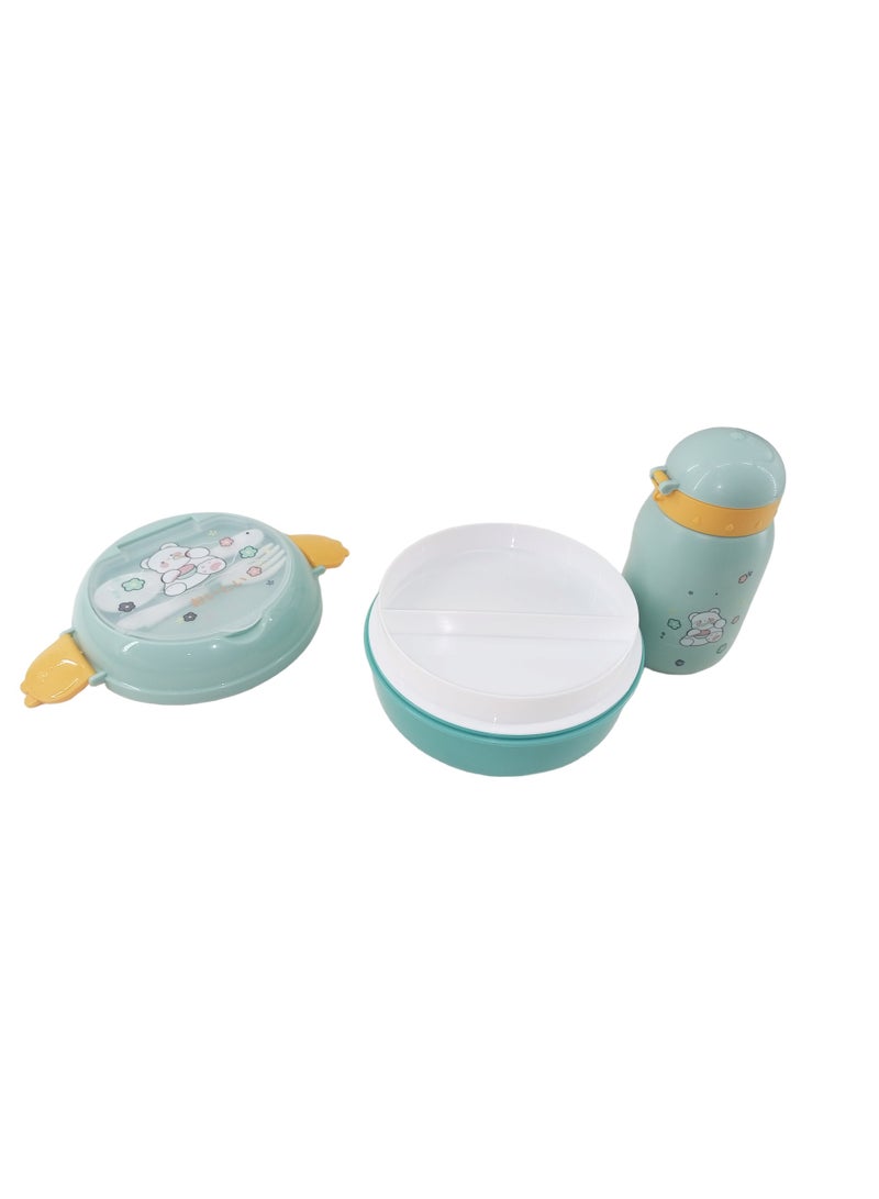 DRAMA HOME Lunch box and water bottle with snack box in multiple colors - Image 4