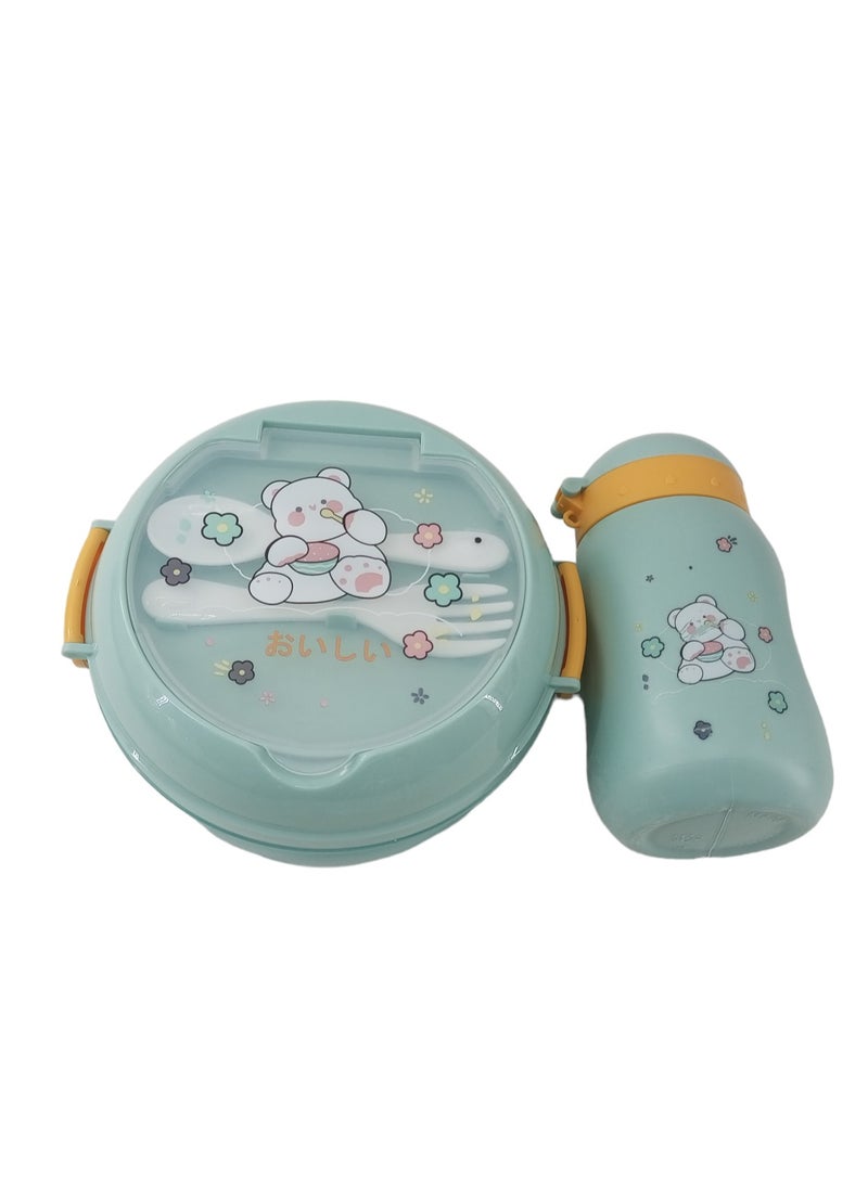 DRAMA HOME Lunch box and water bottle with snack box in multiple colors - Image 5