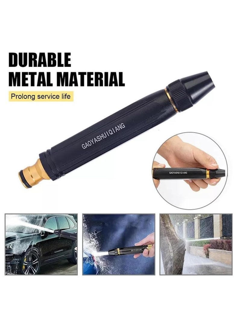 Spray Nozzle, Garden Hose Nozzle Sprayer, High Pressure Metal Water Gun Sprinkler, 3 Adjustable Spray Patterns, for Car Washing, Garden Irrigation, and Pet Bathing  - Image 3