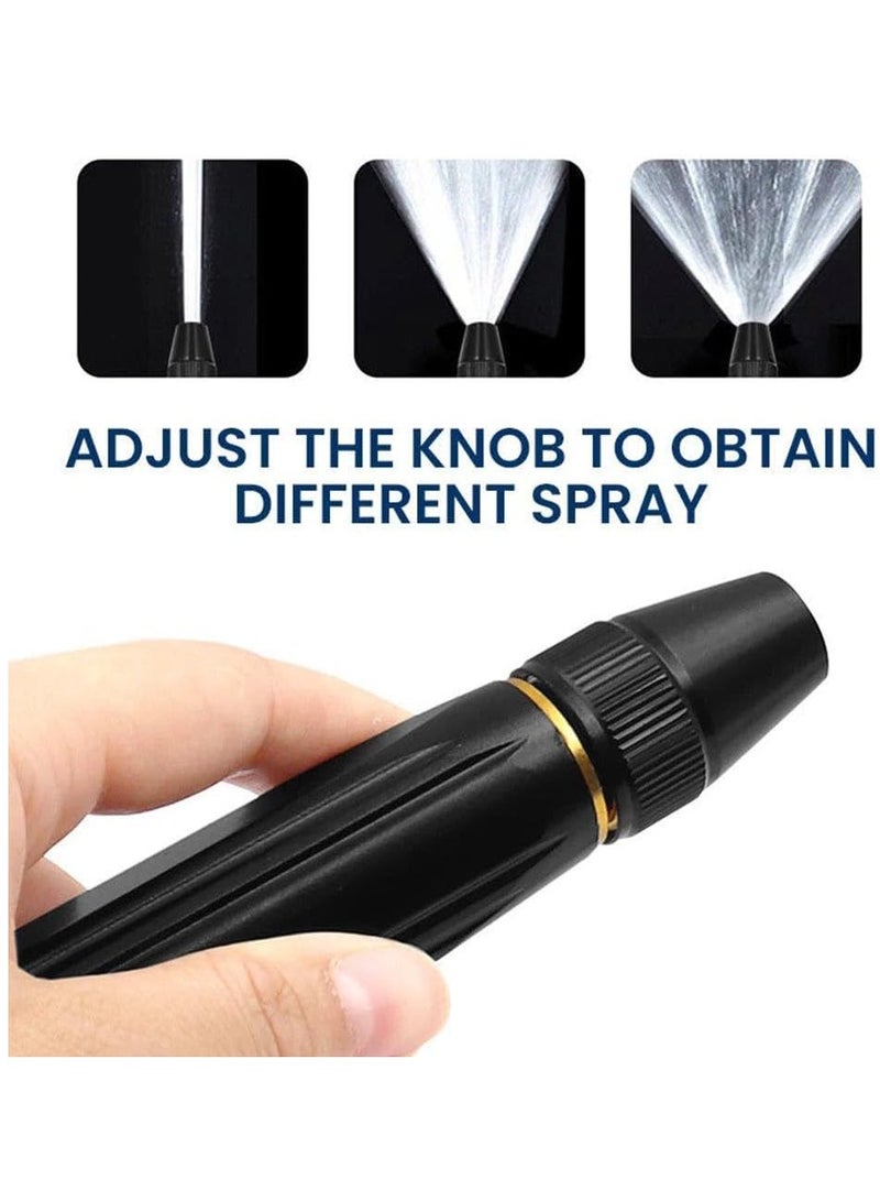 Spray Nozzle, Garden Hose Nozzle Sprayer, High Pressure Metal Water Gun Sprinkler, 3 Adjustable Spray Patterns, for Car Washing, Garden Irrigation, and Pet Bathing  - Image 4