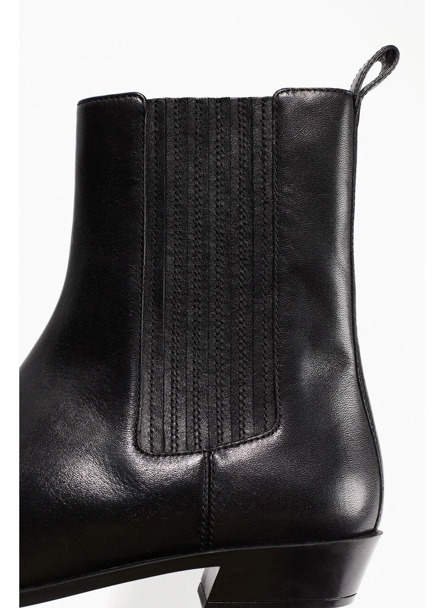 اتش اند ام Leather Ankle Boots