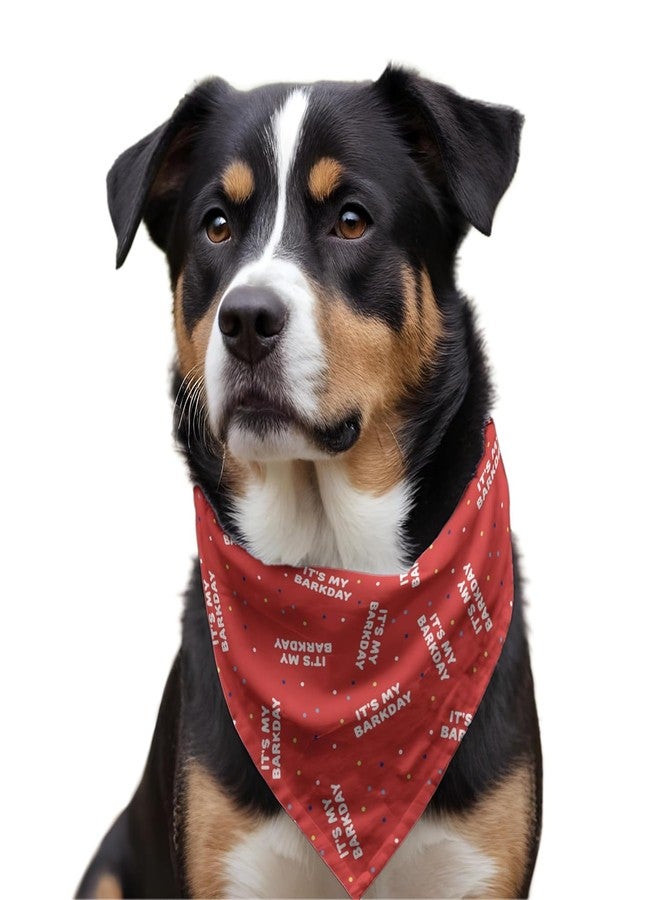 W Bandana for Dogs (Set of 2) | These Stunning, Gorgeous Design Dog Bandanas are The Perfect Styling Accessory for Dogs Large, Medium & Small. Tie a Knot. (One Size, Birthday + Pink Toucan) - Image 4