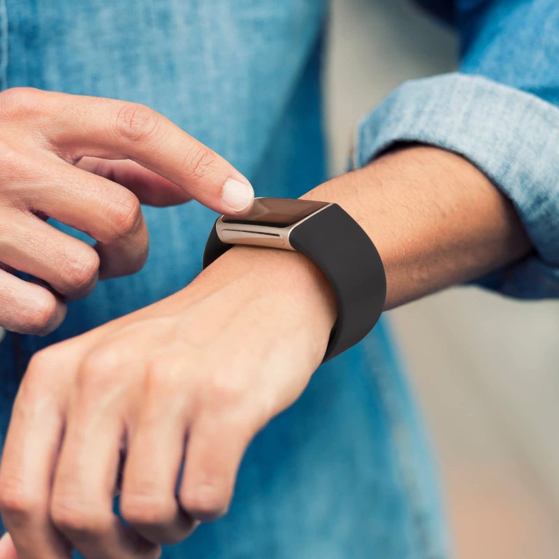 Tobfit 6 PACK Sport Bands Compatible with Fitbit Charge 5 Bands for Women Men, Soft Silicone Waterproof Straps Replacement Wristbands Compatible for Fitbit Charge 5 Watchband,Small, - Image 5