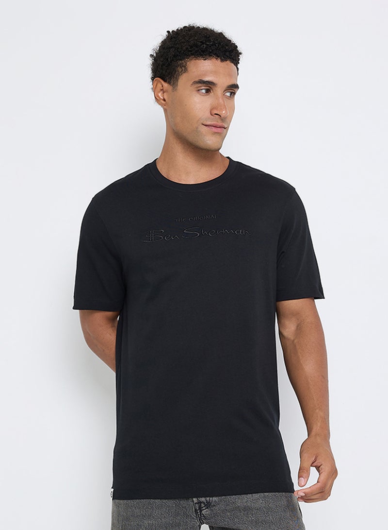Ben Sherman Embroidered Logo Crew Neck T-Shirt - Image 1