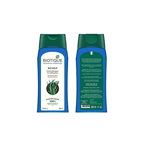 Biotique شامبو بروتين الطحالب الحيوية من بيوتيك لعلاج تساقط الشعر، 120 مل - Image 2