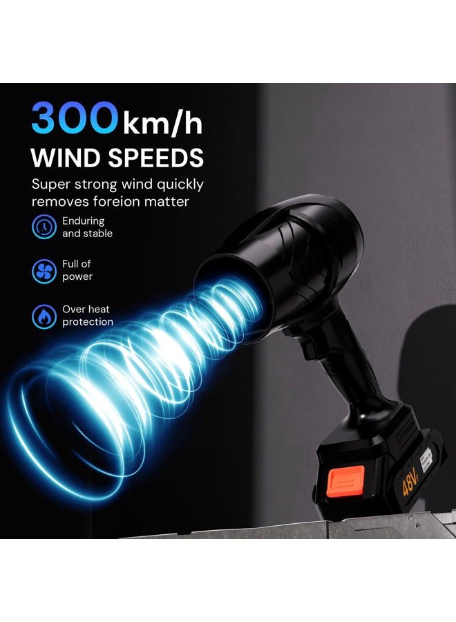 Fsawdnn Turbodry 13000RPM Cordless Car Dryer & Turboglass Blower – Dual Batteries, Fast Charging, Lightweight Air Blower for Patio Lawn Care Blowing Leaves Dust Snow Cleaning Camping Automotive - Image 3