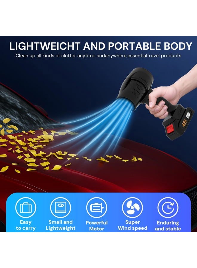 Fsawdnn Turbodry 13000RPM Cordless Car Dryer & Turboglass Blower – Dual Batteries, Fast Charging, Lightweight Air Blower for Patio Lawn Care Blowing Leaves Dust Snow Cleaning Camping Automotive - Image 5