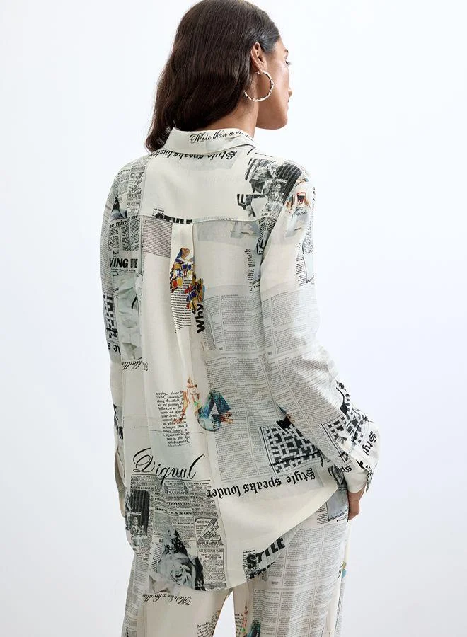 Desigual Multicolour Printed shirt for Women | Best Price UAE