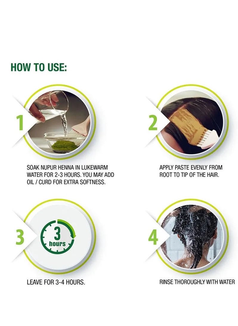 Godrej Nupur - Nupur Hair Colour Solution 100% Pure Henna Mehendi Natural Conditioning & Anti-Dandruff 75g - Image 1