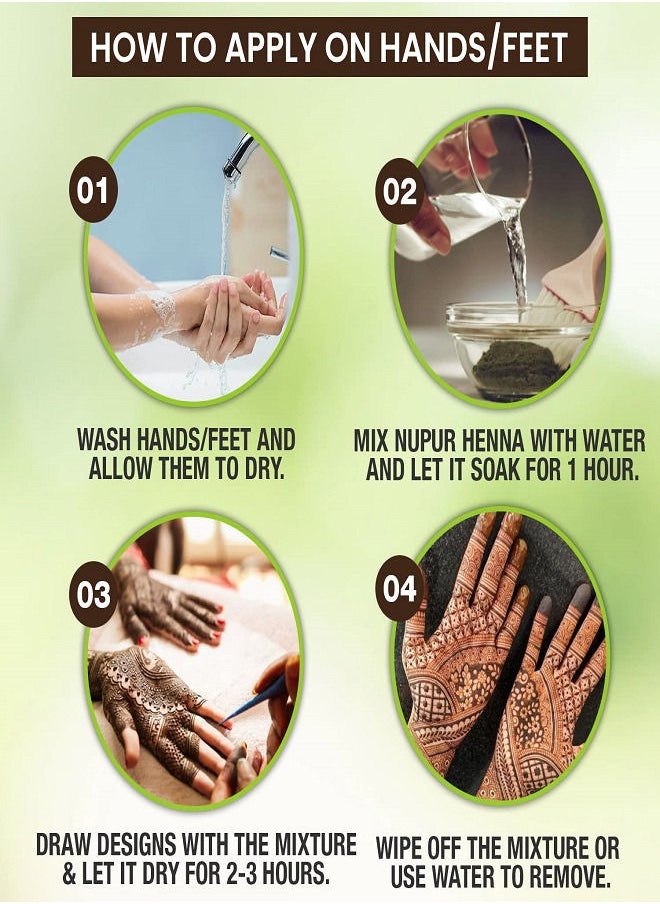Godrej Nupur - Nupur Hair Colour Solution 100% Pure Henna Mehendi Natural Conditioning & Anti-Dandruff 75g - Image 1