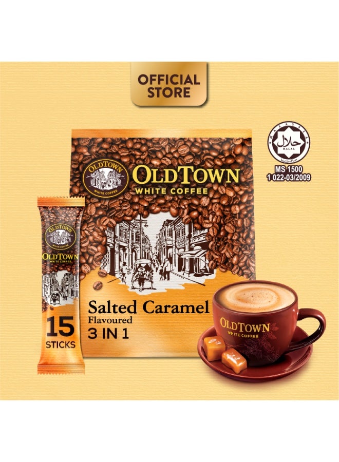 OldTown White Coffee 3 In 1, Salted Caramel Flavour, 35g x 15 Pcs, 525 Grams - Image 1