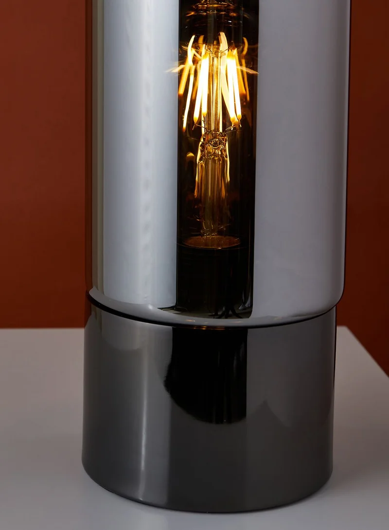 Leitmotiv Lax Gun Metal Mirror Finish Table Lamp