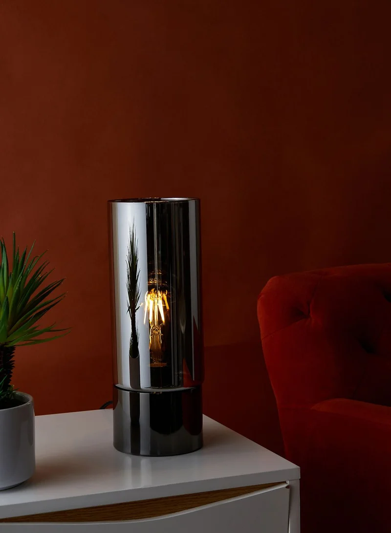 Leitmotiv Lax Gun Metal Mirror Finish Table Lamp