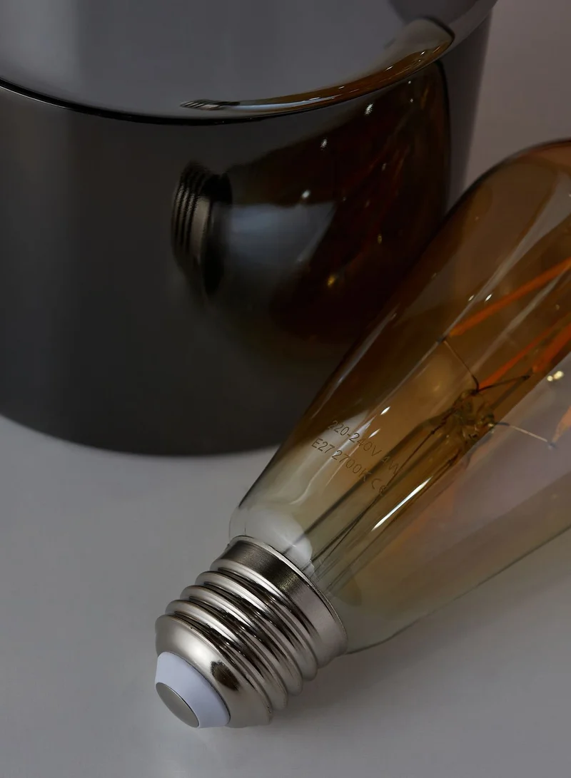 Leitmotiv Lax Gun Metal Mirror Finish Table Lamp