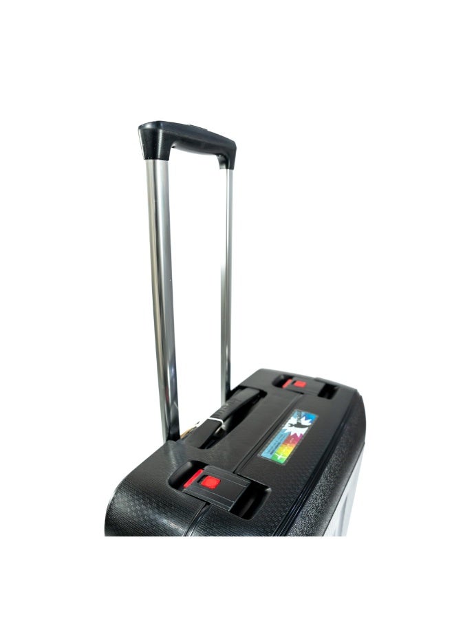 20 inch 24 inch 28 inch PP carry on suitcase 3 piece traveling luggage sets fashion style rolling trolley bag Black  - Image 3